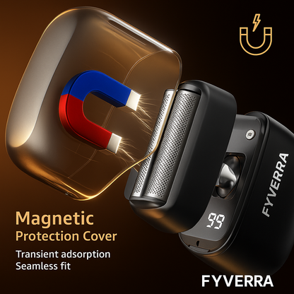 FYVERRA™ Mini Electric Foil Shaver – Compact, Cordless & Skin-Safe Precision Grooming