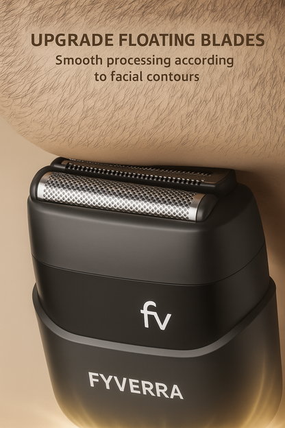 FYVERRA™ Mini Electric Foil Shaver – Compact, Cordless & Skin-Safe Precision Grooming
