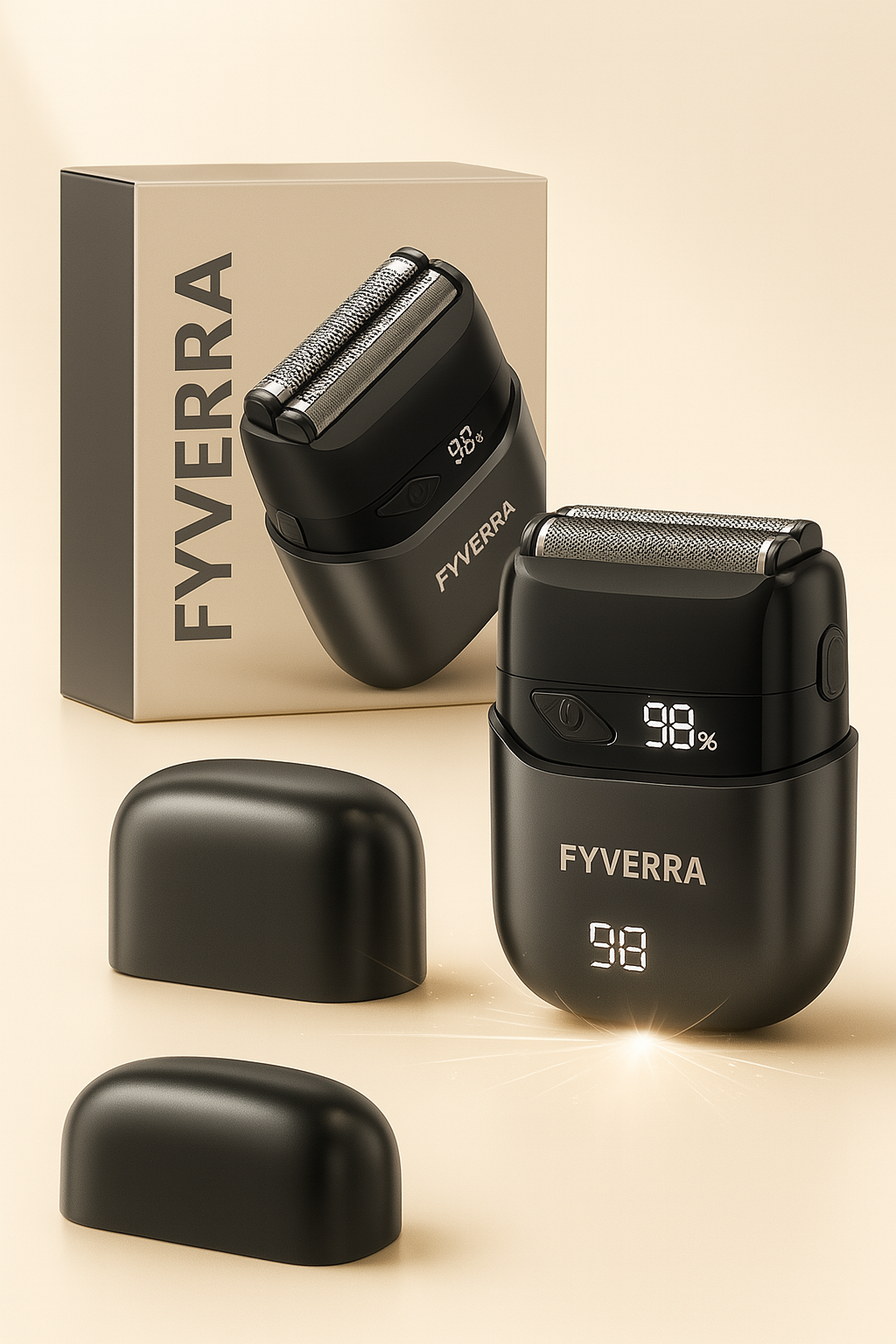 FYVERRA™ Mini Electric Foil Shaver – Compact, Cordless & Skin-Safe Precision Grooming